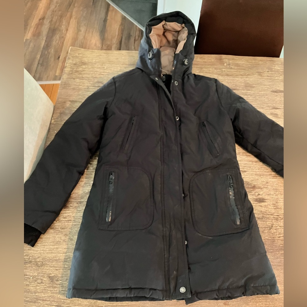 Outdoor survival Canada - Black Hooded Winter Coat =warmest coat in the world